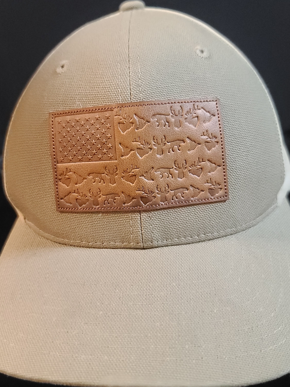 Columbia Beige and Gray Hat with Branded Interior Tag